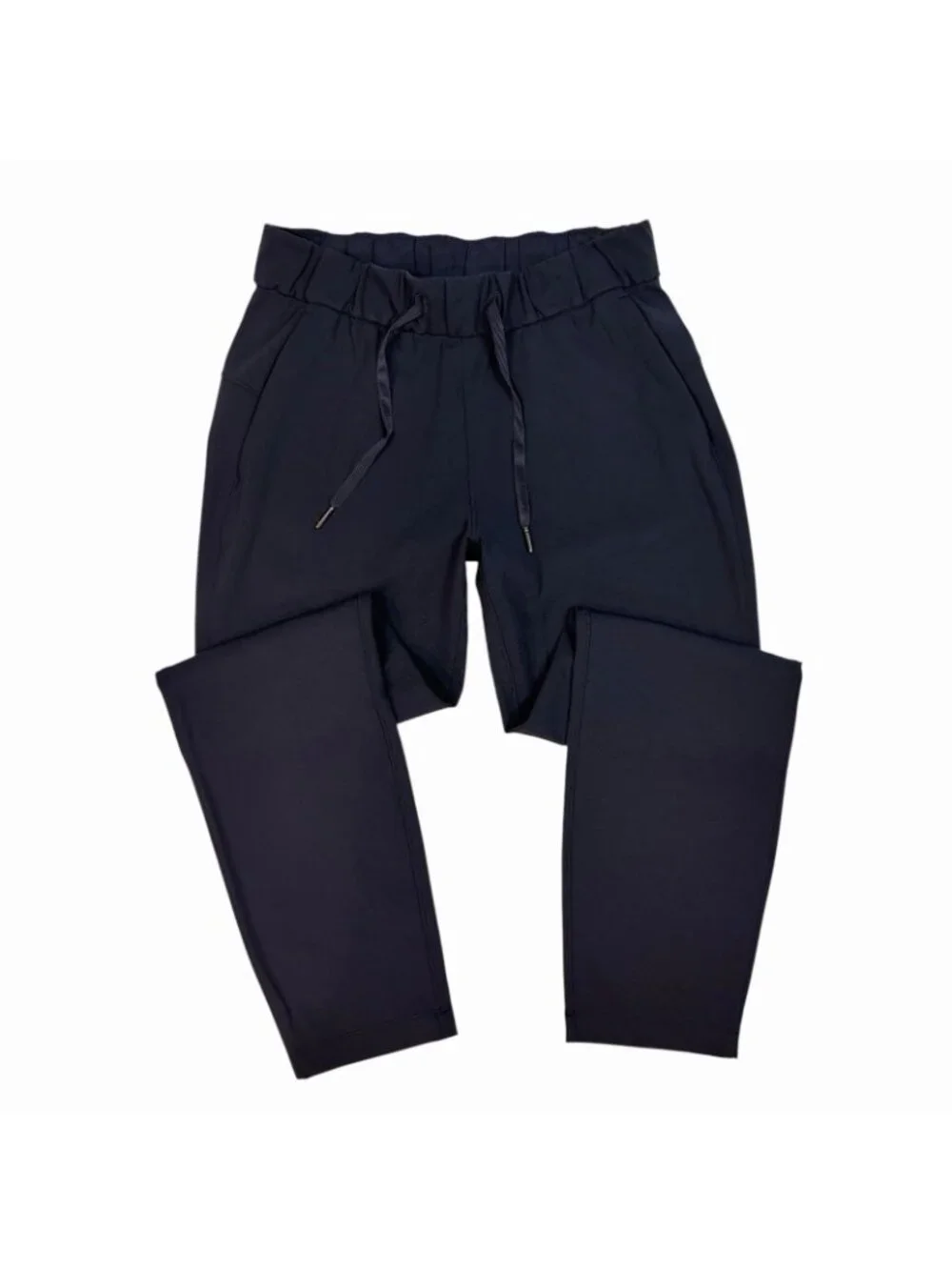 Lululemon On The Fly 7/8 Pants Size 4 True Navy Luxtreme Pull On Drawstring